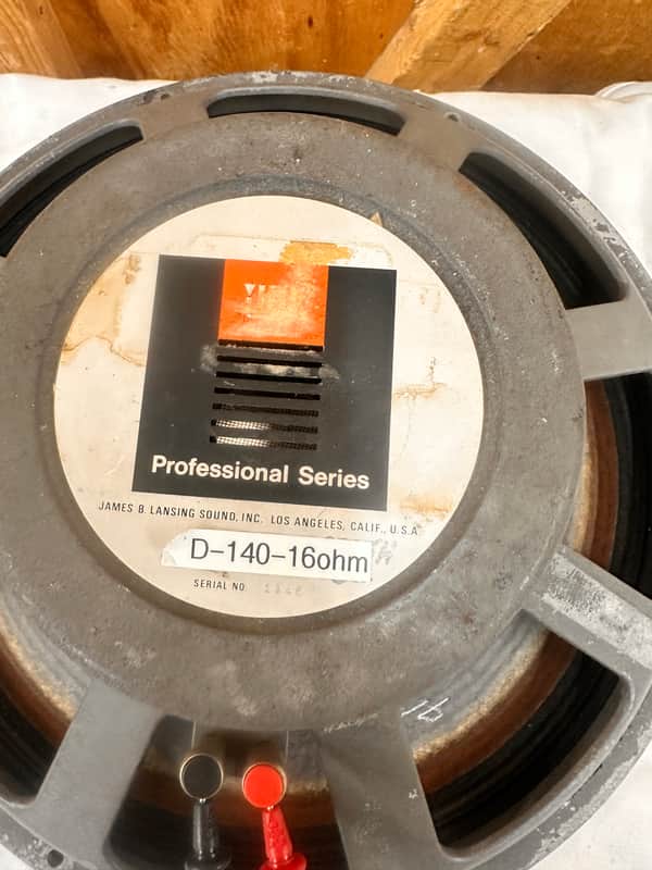 Vintage JBL 2205A 15" Speaker Basket Re-Coned w/E140 16 Ohm Kit / D140-16 READ image 1