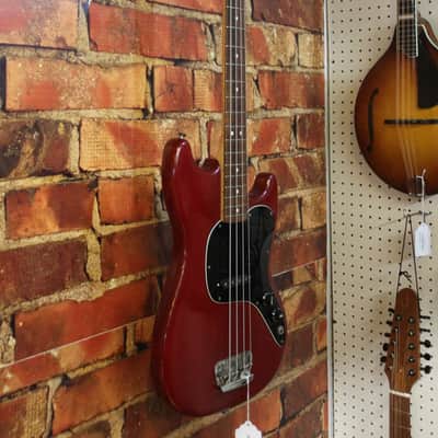 1978 Fender Musicmaster Bass - Wine Red image 4