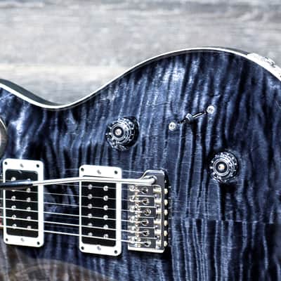 PRS Custom 24 Pattern Thin Neck Shape 85/15 Pickups Gray Black Electric Guitar w/Case image 7