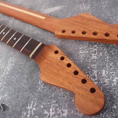 Mahogany Spoke Wheel Carbon Fiber Rods Neck Stainless Steel Jescar Frets Brand New image 10