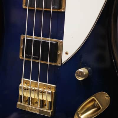 Burny ZB-85 Thunderbird; Japanese Bass, Norio Toshiro Signature; Blue Burst, 1995-1999 image 4