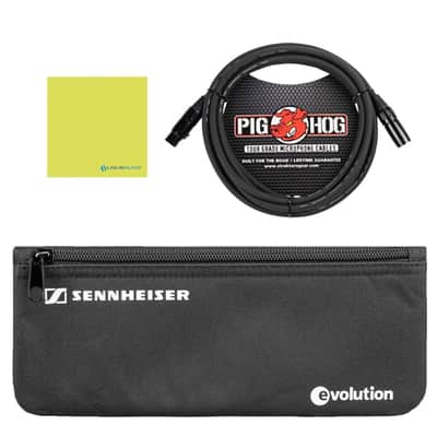 Liquid Audio Sennheiser E 904 Dynamic Drum Microphone Bundle w/Pig Hog PHM10 8mm Mic Cable Polishing Cloth image 8