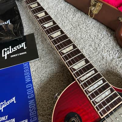 Gibson Les Paul Standard AAA Flame Maple Top 2018 - Blood Orange Burst image 5