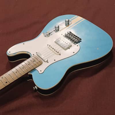 Franchin Mars Nashville HSS - Racing Stripe / Lake Placid Blue image 7