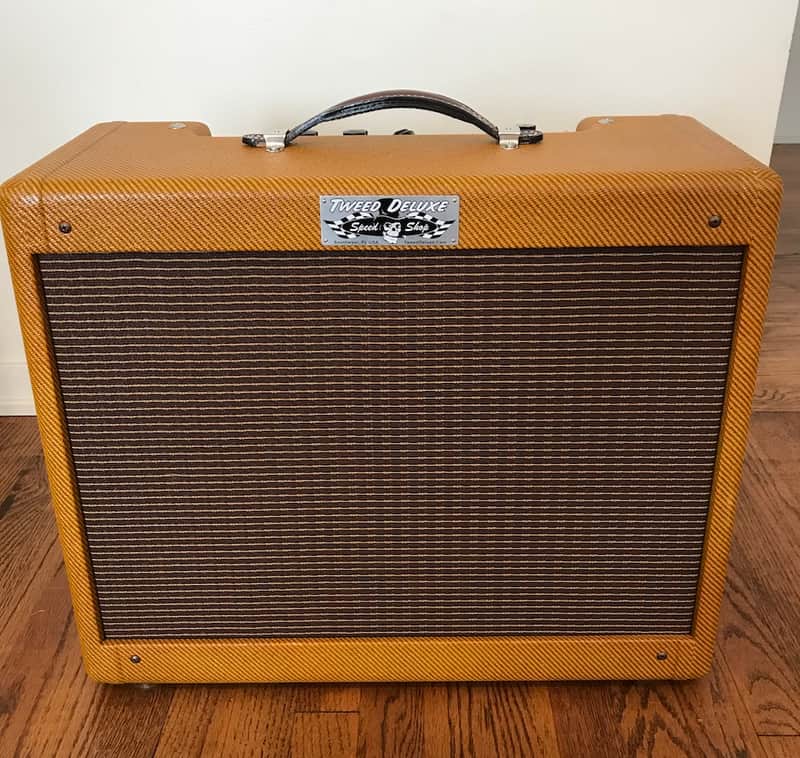 Speed Shop 5E3-P2P tweed Deluxe with custom cover image 1