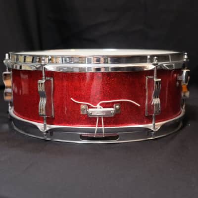 Ludwig Pioneer Snare Drum – 14" x 5" 1976 - Red Sparkle image 2