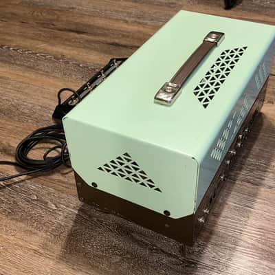 Carvin Legacy 3 Model VL300 Steve Vai Signature 3-Channel 100-Watt Guitar TUBE Amp Head 2012 - 2017 RARE VAI GREEN/TEAL/SEA FOAM Green Top image 5