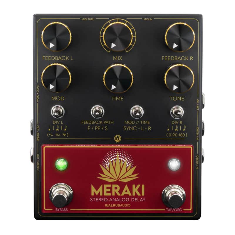 WALRUS AUDIO MERAKI STEREO ANALOG DUAL DELAY : BRAND NEW :  [DETROIT MODULAR] image 1