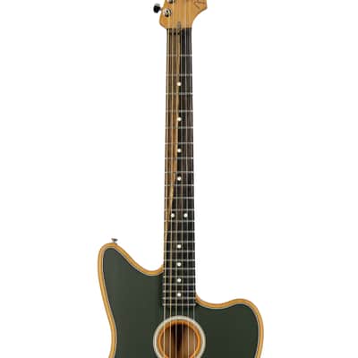 Fender American Acoustasonic Jazzmaster Acoustic Guitar w/bag, Ebony FB, Tungsten, US232XXXX image 6