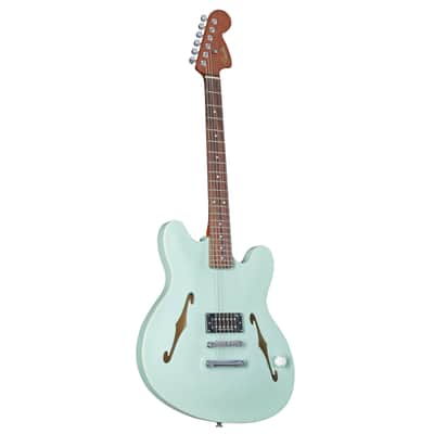 Fender Tom Delonge Starcaster Satin Surf Green - Electric Guitar image 1