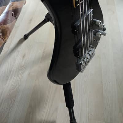 ESP Surveyor II 5 String Bass Black Ash Body EMG Music Man Stingray Pickup Active EQ Coil Tap for Precision Jazz PJ Tones MIJ Japan image 17