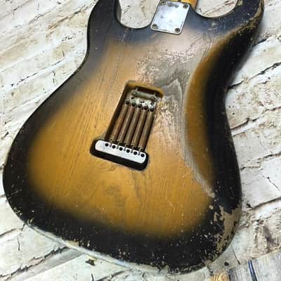 Fraser Guitars - Aged Tobacco Burst custom shop 54 Stratocaster Guitar Vintage Relic MADE TO ORDER image 7