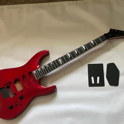 2017 Indonesian Kramer SM-1 Metallic Red Guitar Body & Neck Husk Project Floyd Ready