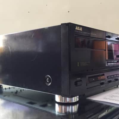 MAGNETOPHONE PLATINE LECTEUR ENREGISTREUR DOUBLE CASSETTES K7 AKAI HX-M670W image 2