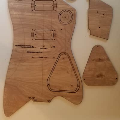Custom Billy Bo Hybrid Guitar Body Template For Bolt On Neck 2019 Natural image 1