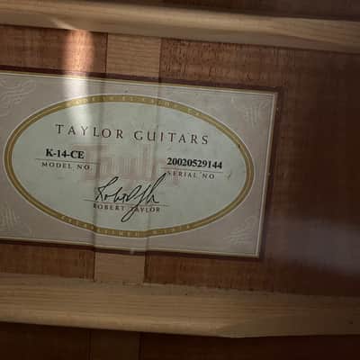 Taylor K-14-CE 2002 - Gloss image 7
