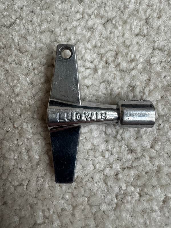 Ludwig Vintage Snare or Tom Drum Key 60s - Chrome image 1