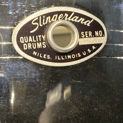 Slingerland -  5x14" Gene Krupa Sound King Snare Drum, 10 Lugs, Trick Strainer, 1970s Chrome over Brass image 2