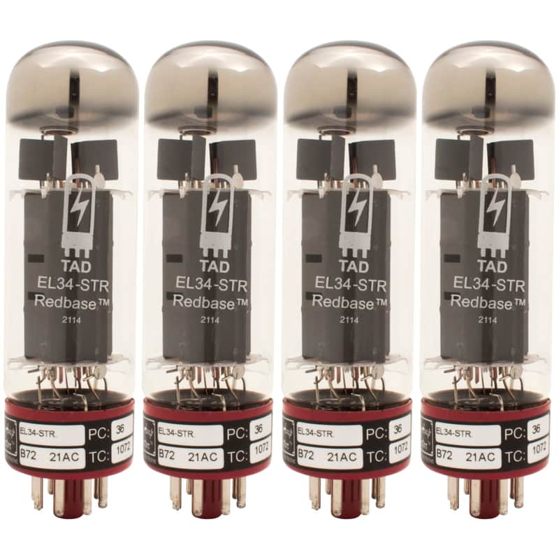 EL34-STR, Redbase, Tube Amp Doctor, Matched Vacuum Tube, Matched Quad image 1