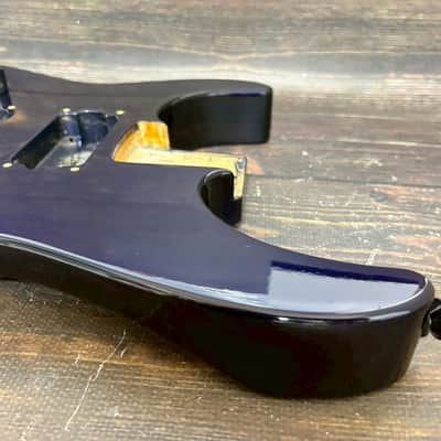 90s Grover Jackson Super Dinky Lefty Body Dark Blue w/Plate Made in Japan image 8