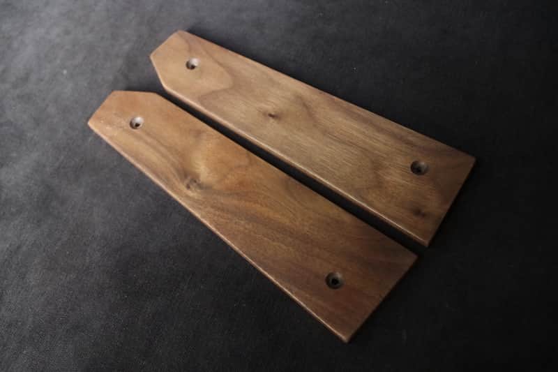 Korg Microkorg Synthesizer Wooden Ends Side Panels Walnut Wood image 1