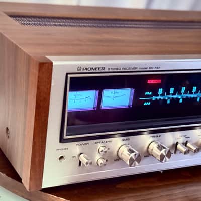 🎶✨ Pioneer SX-737 / SX737 Vintage Stereo Receiver w/ Original Wood Cabinet — Serviced, Cleaned, Tested image 7