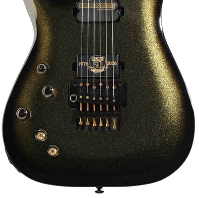 Schecter C-1 FR S 50th Anniversary Left-handed Electric Guitar - Gold Burst image 2