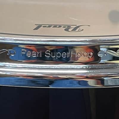 Pearl Masters Maple Complete 16"x16" Floor Tom W/ Super Hoop - Red Burst Stripe SN: 211144 image 4