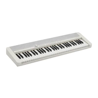 Casio Casiotone CT-S1 61 Key Portable Piano with Touch Response (White) Bundle with Adjustable Double X Keyboard Stand, Keyboard Piano Style Sustain Pedal and Piano Learning Book image 6