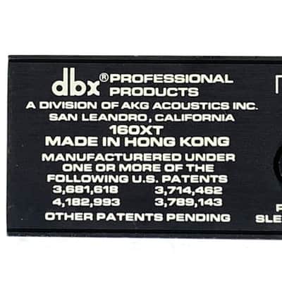 dbx 160XT Compressor / Limiter 2000s - Black TGHM image 9
