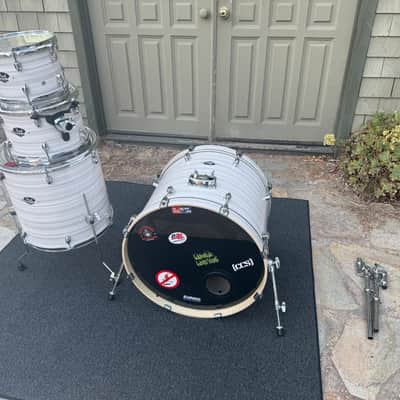 Pearl Export 4pc Drum Set kit in Slipstream White image 9