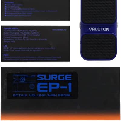 Valeton Surge EP-1 Mini Wah/ Active Volume Pedal (Price includes the import duty for US buyer) image 2