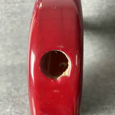 Red Glossy Finish 4 String Bass Basswood Body image 6