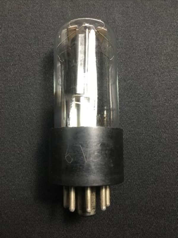 SYLVANIA 6V6GT Clear Glass POWER AMPLIFIER VACUUM TUBE Tested USA L.2909-D image 1