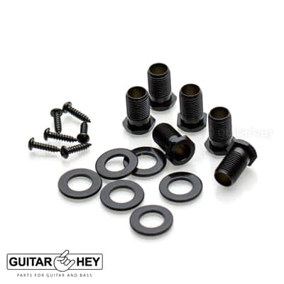 NEW Hipshot 6 In Line Grip-Locking STAGGERED Open-Gear Small Pearl Moon - BLACK image 3