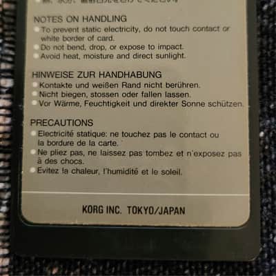 Korg MPC-04 & MSC-04 M1 Orchestra 1 Expansion PMC Card Set for Korg M1/M1R 1988 Japan image 5