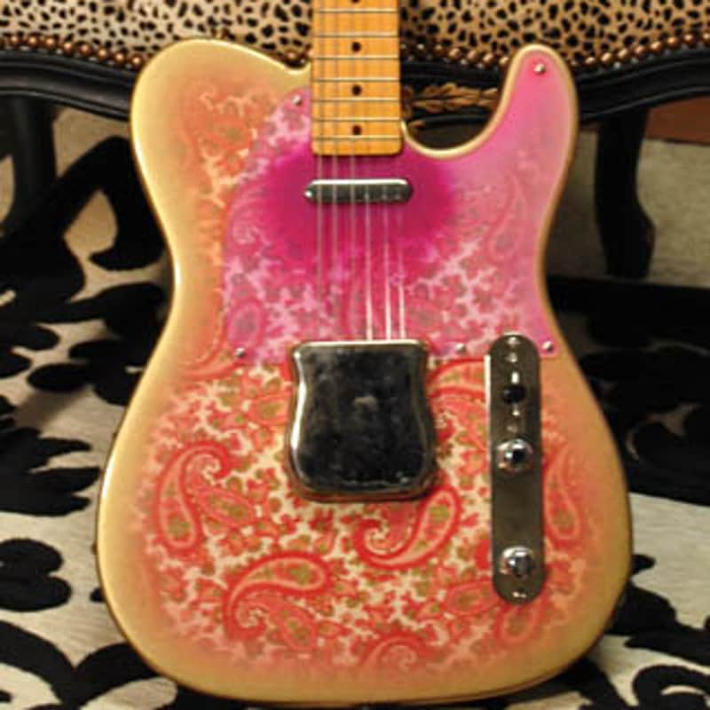 Paisley T  Reborn Old Aged 68-69 Pink Paisley T guitar custom build ORDER YOURS        JVGuitars image 1