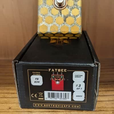 Beetronics Fatbee “Hives” Limited Edition #3 of 7. Analog JFET overdrive pedal image 9
