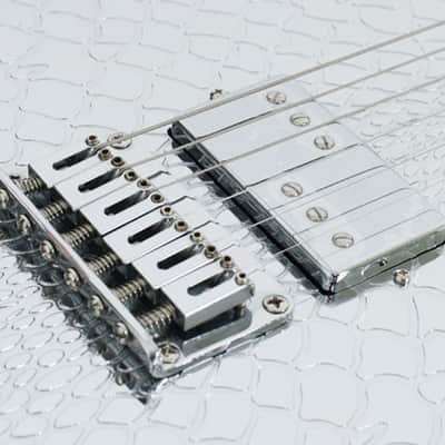 Spear RT-ST Steel Top Electric Guitar Snake Skin Telecaster Mirror Unique Design image 10