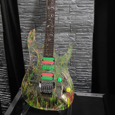 Ibanez JEM20th Steve Vai Signature 20th Anniversary 2007 - Clear Splatter image 8