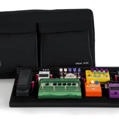 Gator 30" X 16" Wood Pedal Board w/ Black Nylon Carry Bag; Includes G-Bus-8 Power Supply W/ (8) 9V & (3) 18V Outputs GPT-PRO-PWR image 1