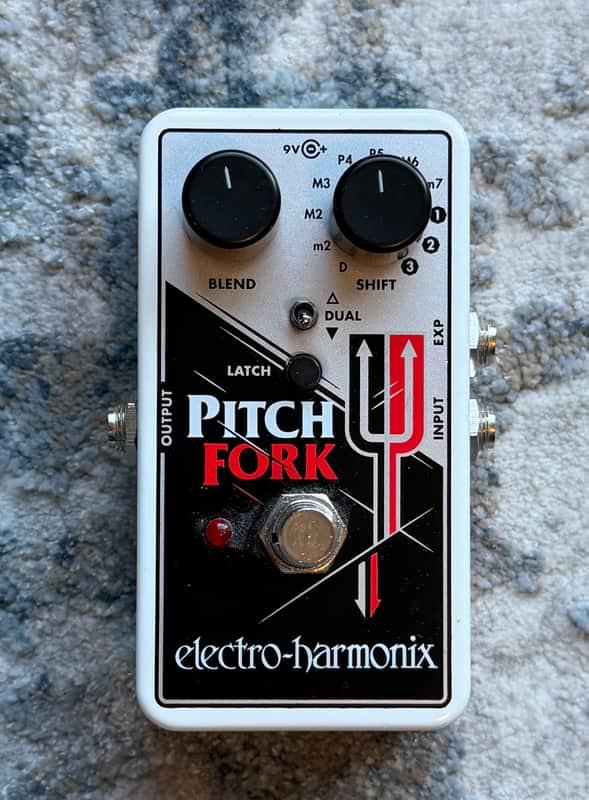 Electro-Harmonix Pitch Fork Polyphonic Pitch Shifter / Harmony Pedal 2014 - Present - Black / White / Red image 1