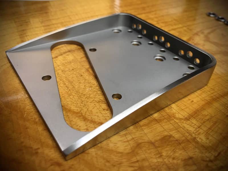 Van Dyke-Harms Telecaster Hybrid Bridge-Stainless Steel, Toploader, String Through image 1