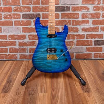 Charvel USA Custom Shop Special Edition San Dimas HS CT QMT Roasted Chlorine Burst 2024 w/OHSC image 4