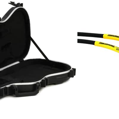 SKB 1SKB-FS-6 Shaped Standard Electric Guitar Case  Bundle with Pro Co EG-15 Excellines Straight to Straight Instrument Cable - 15 foot image 1