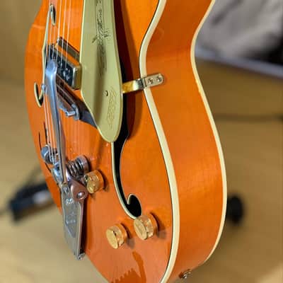 Stunning Gretsch G6120T-55 Vintage Select Edition Bigsby Orange imagen 8