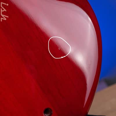 2004 F Bass BNF5 Fretless Transparent Red image 19