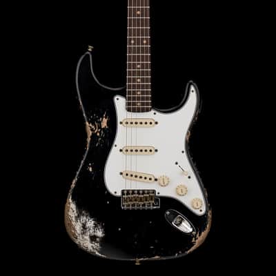 Fender Custom Shop Empire 59 Transition Stratocaster Heavy Relic - Faded Aged Black #19353 image 3