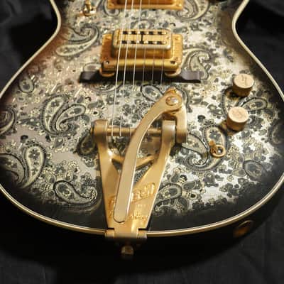 Gretsch Custom Shop Masterbuilt by Gonzalo Madrigal G6128-CS 1962 Duo Jet Black Paisley Relic image 7