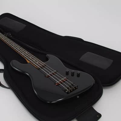 Harvest Fine Leather Black Buffalo & Canvas Electric Bass Guitar Gig Bag image 16